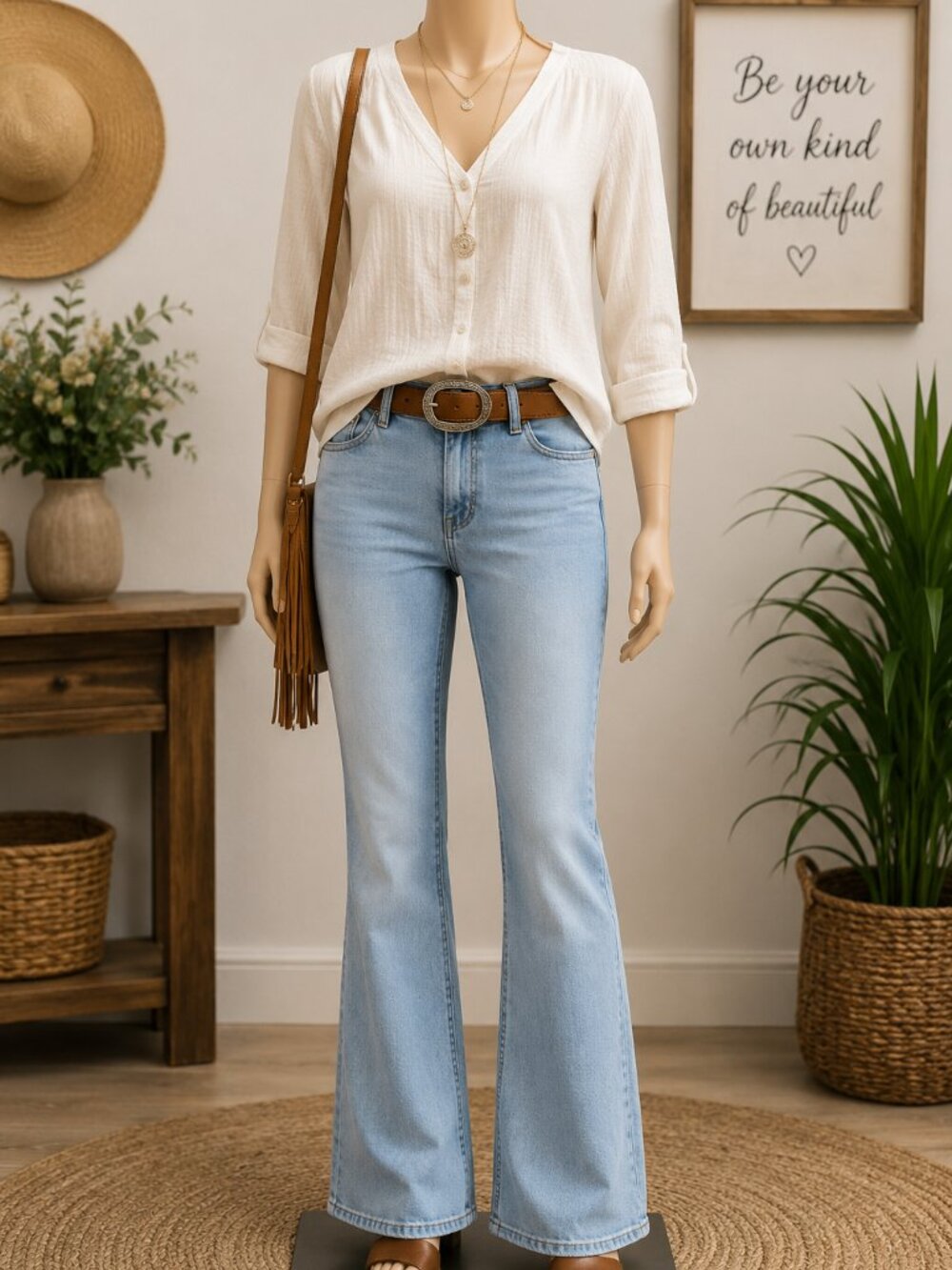 Old Navy 👢 Bootcut Blue Denim Jeans — Size 14